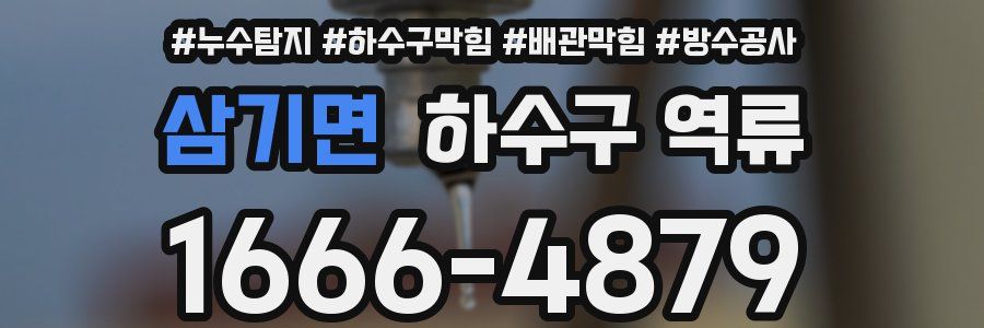 삼기면 하수구 역류