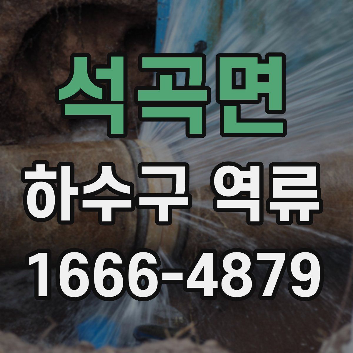 석곡면 하수구 역류