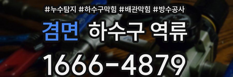겸면 하수구 역류