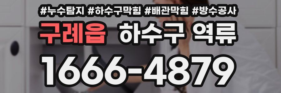 구례읍 하수구 역류