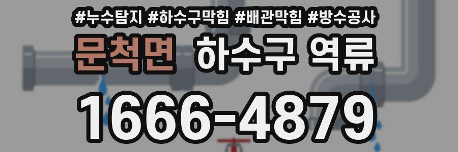문척면 하수구 역류
