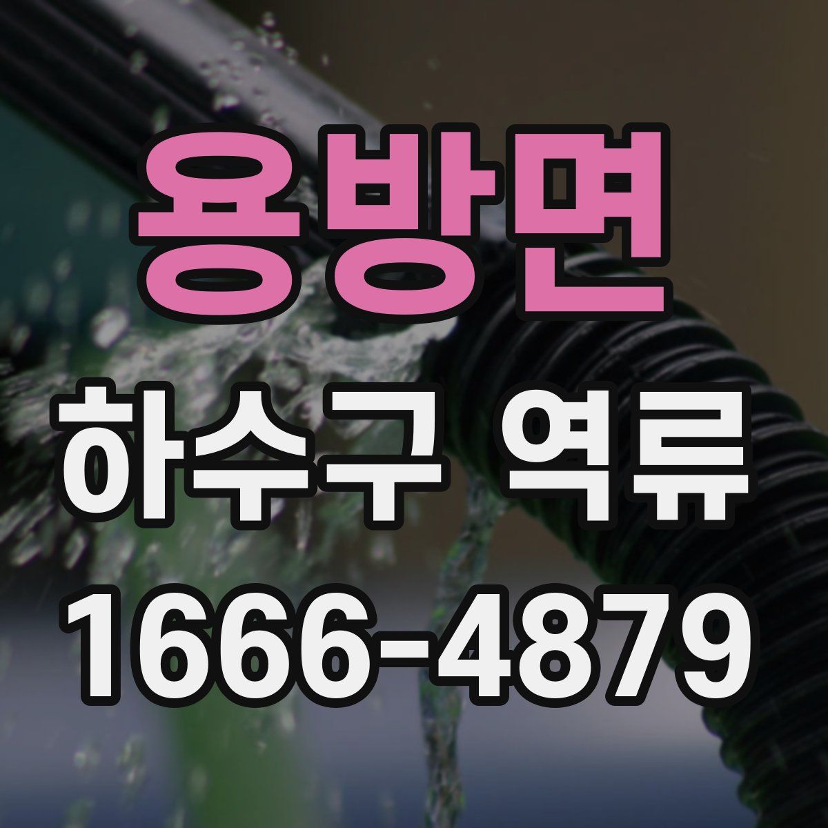용방면 하수구 역류