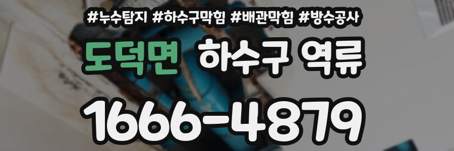 도덕면 하수구 역류