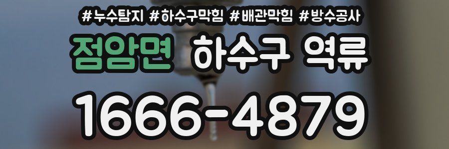 점암면 하수구 역류