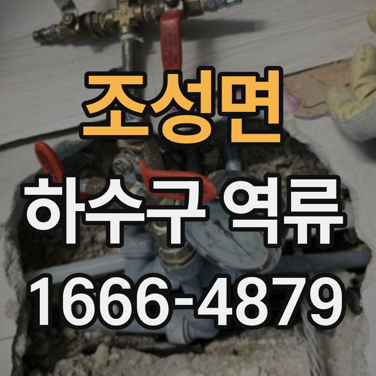 조성면 하수구 역류