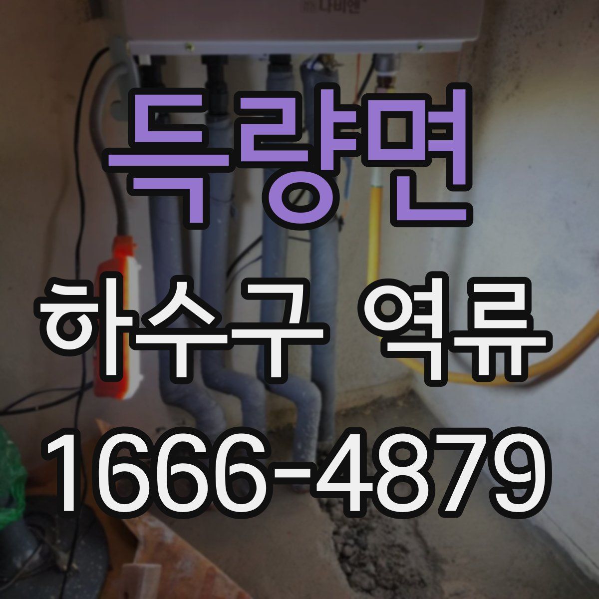 득량면 하수구 역류