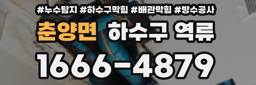 춘양면 하수구 역류
