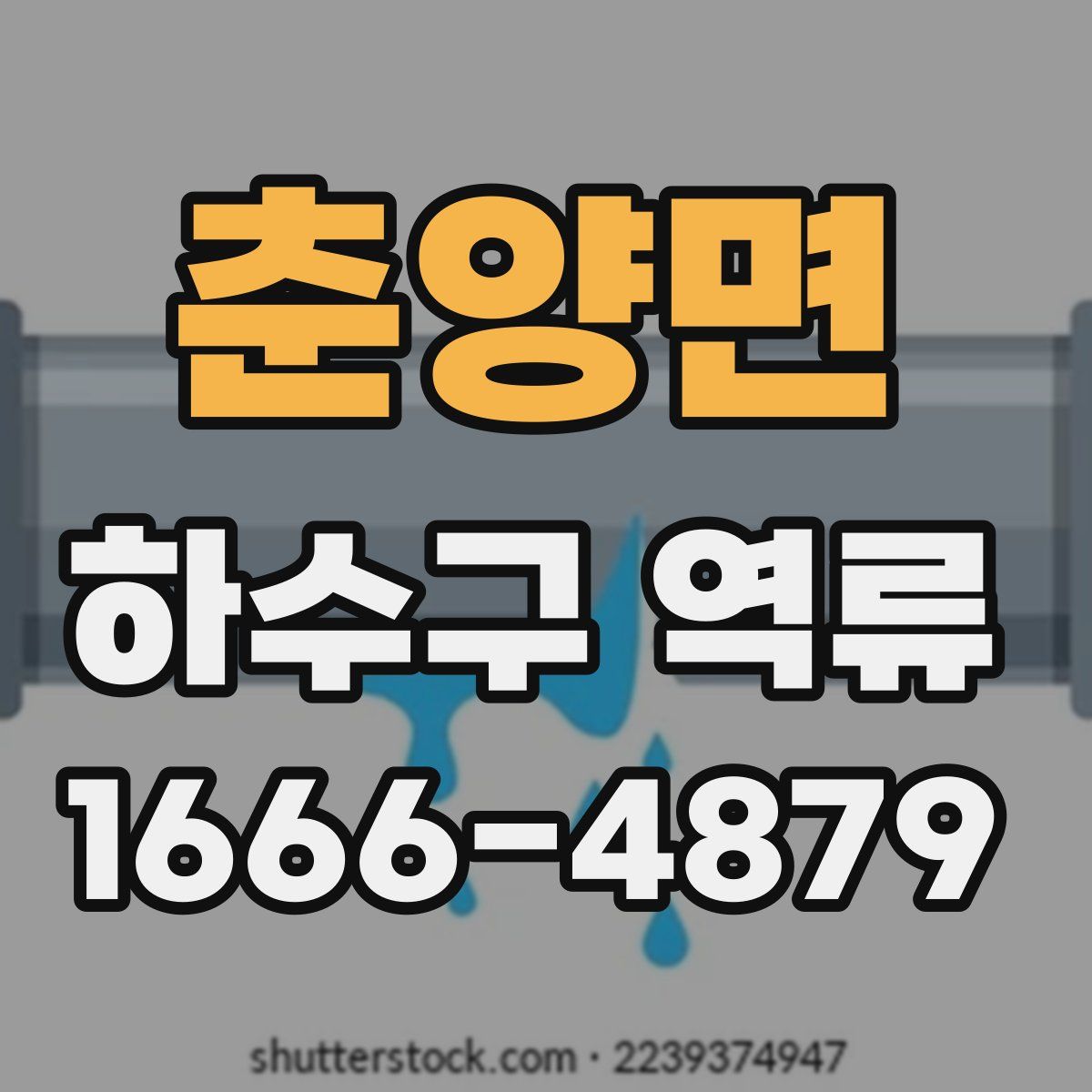 춘양면 하수구 역류