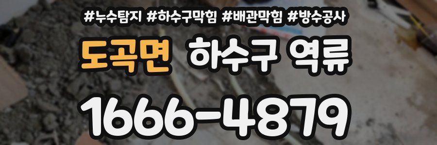 도곡면 하수구 역류
