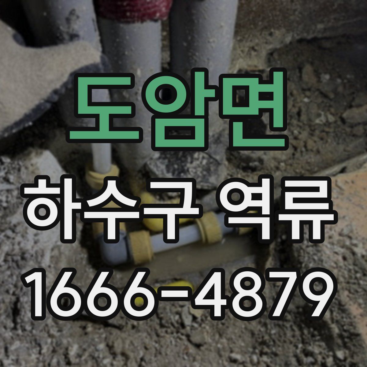 도암면 하수구 역류