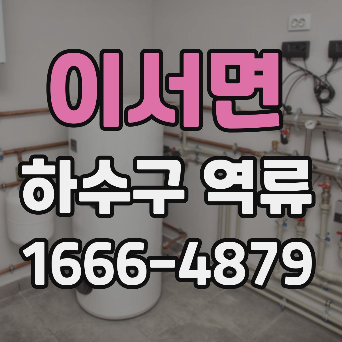 이서면 하수구 역류