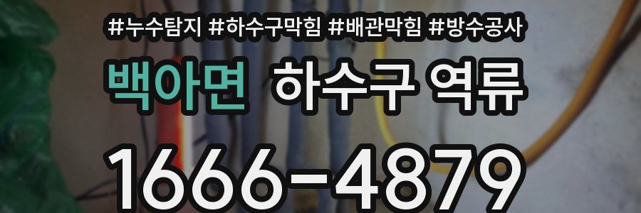 백아면 하수구 역류