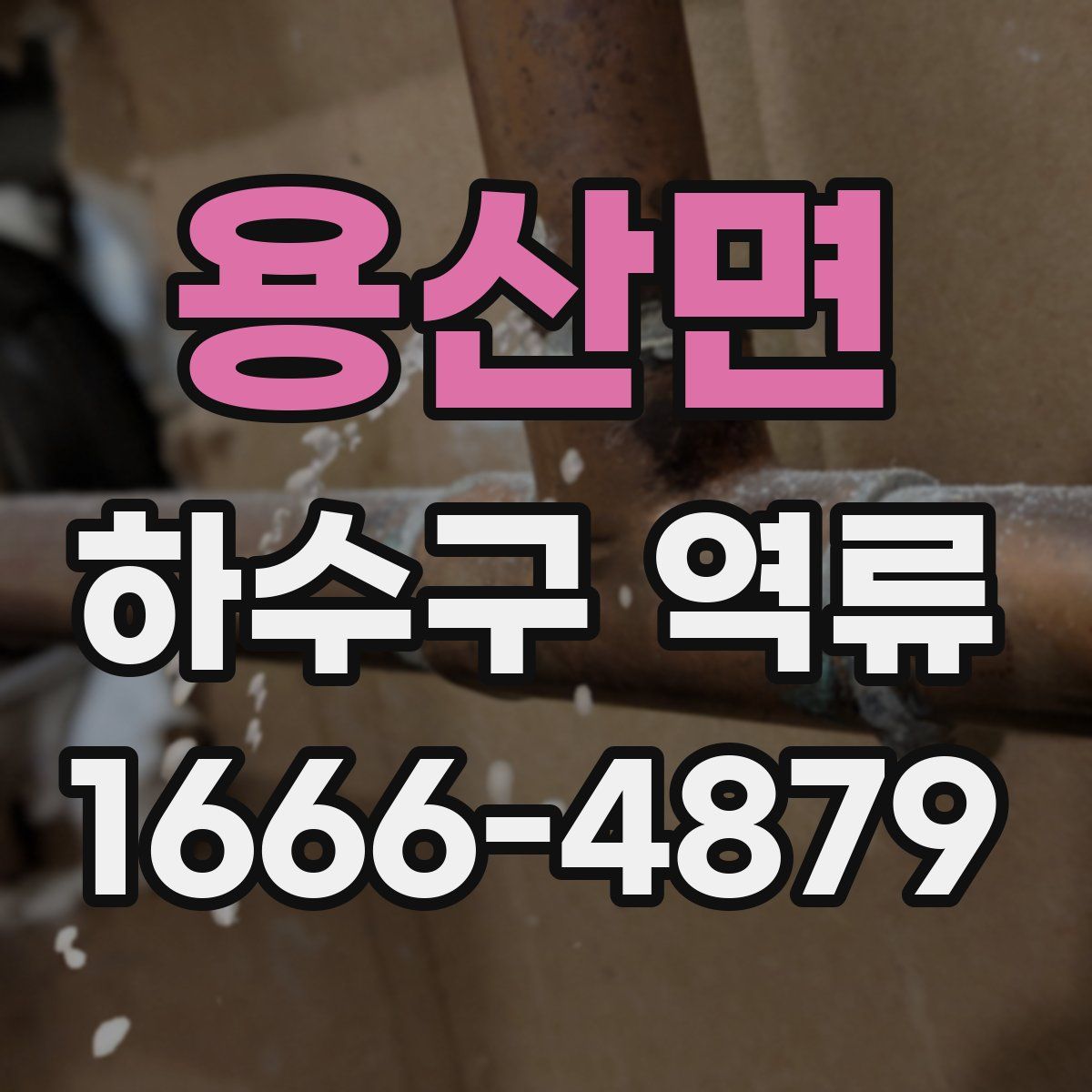 용산면 하수구 역류