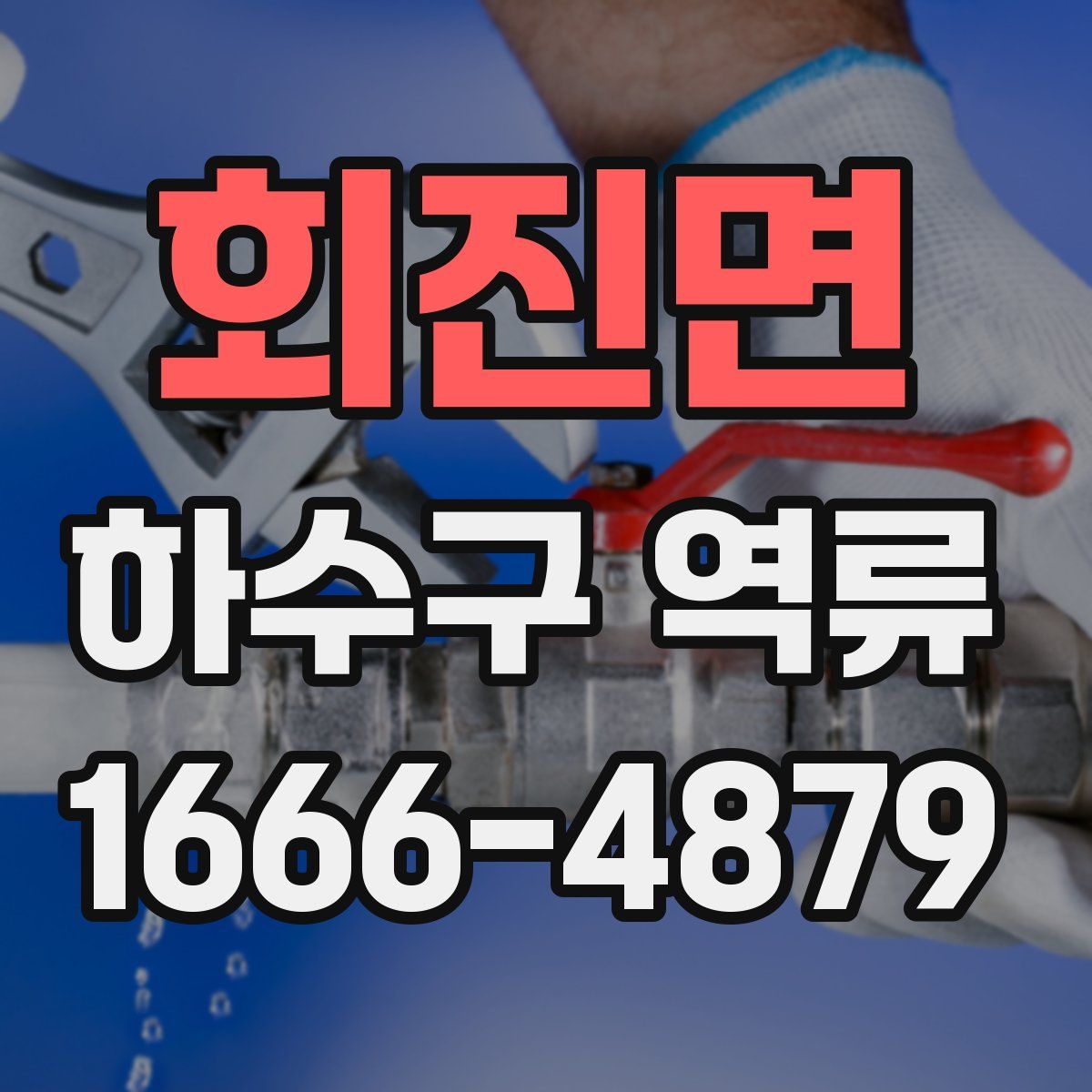 회진면 하수구 역류