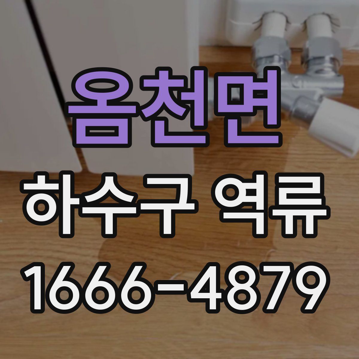 옴천면 하수구 역류