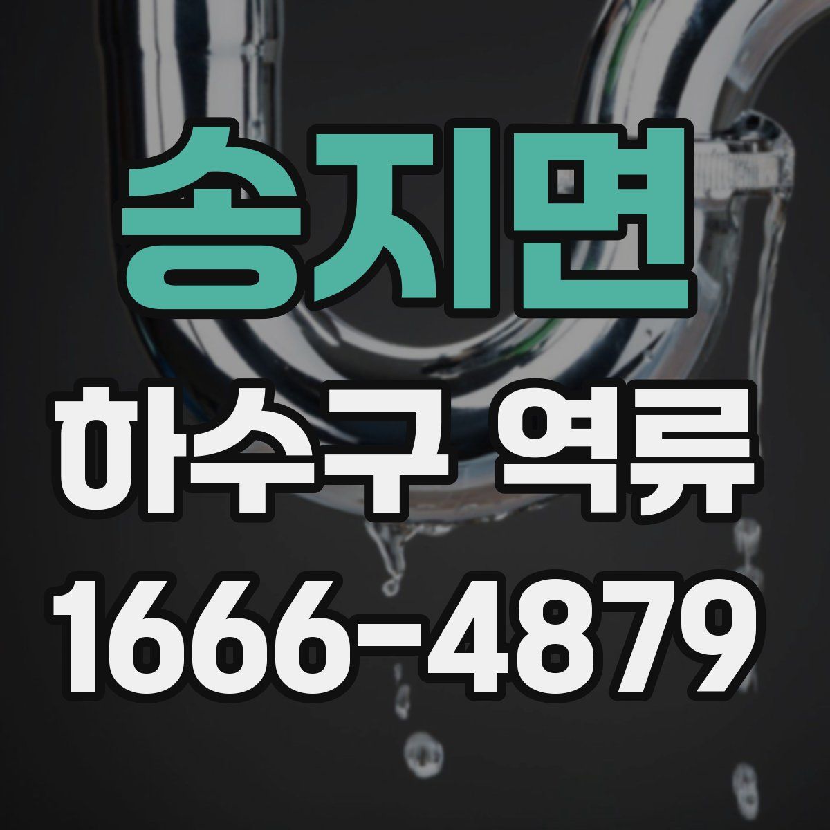 송지면 하수구 역류