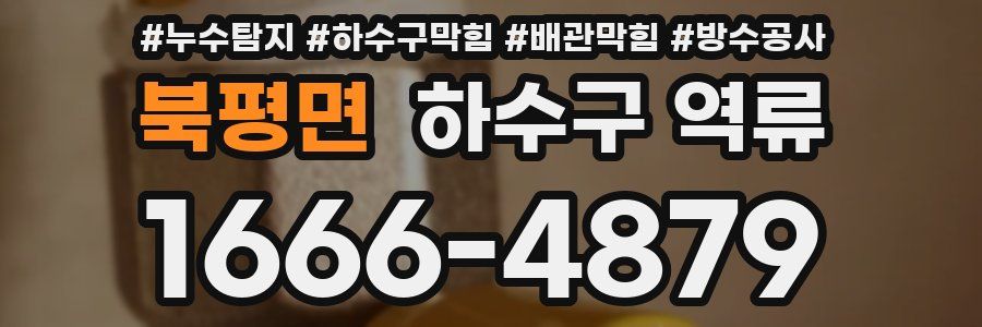 북평면 하수구 역류