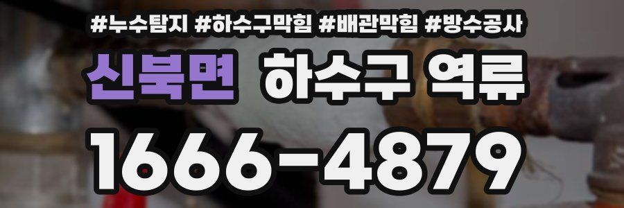 신북면 하수구 역류