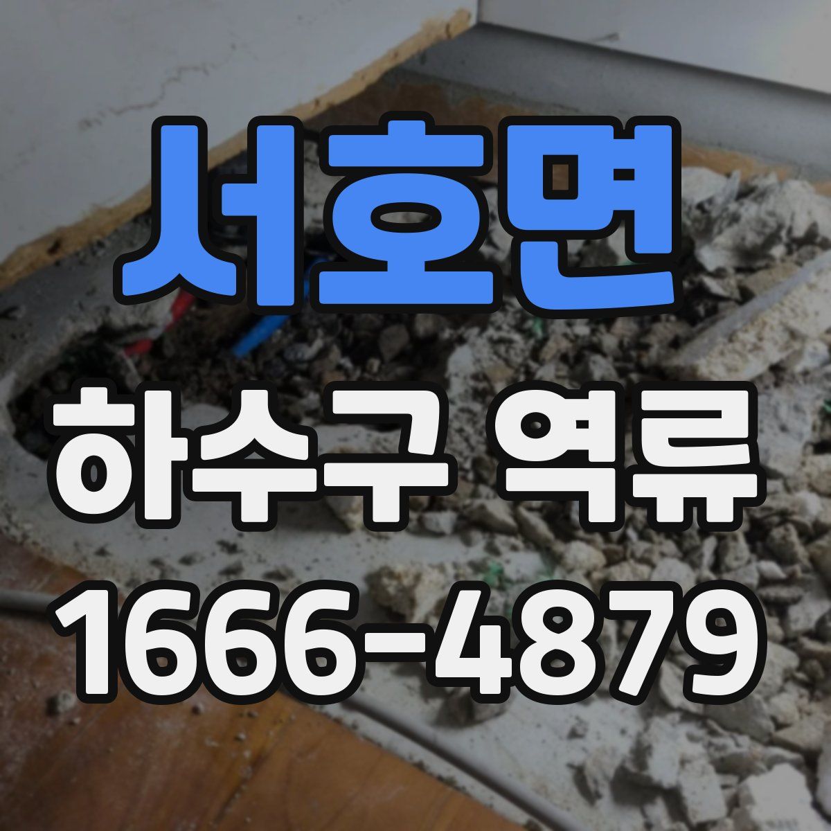 서호면 하수구 역류