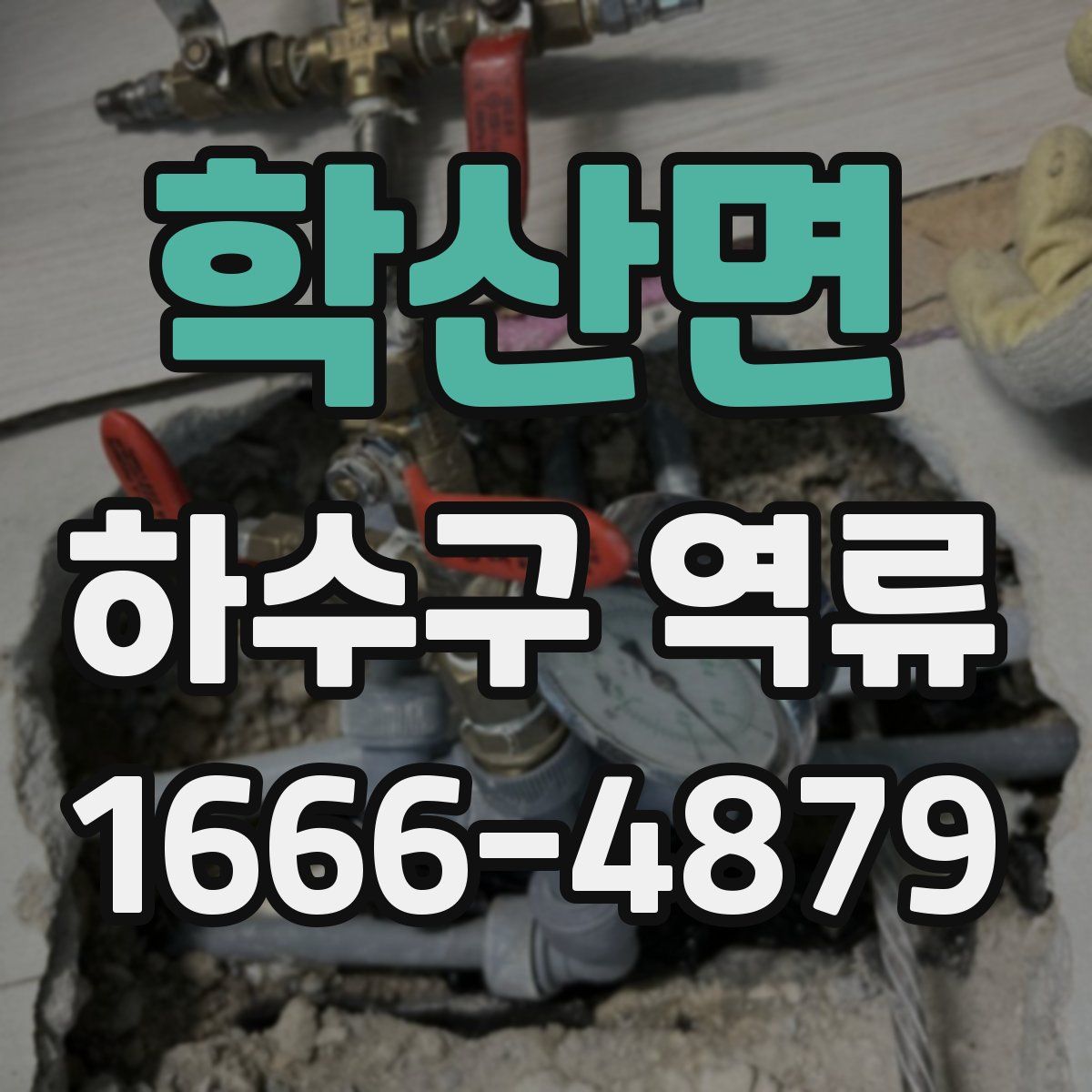 학산면 하수구 역류