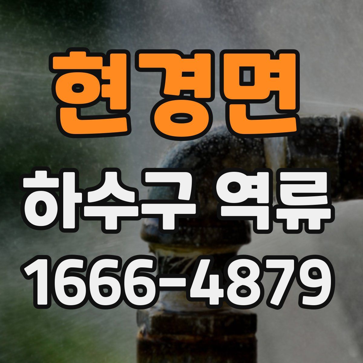 현경면 하수구 역류