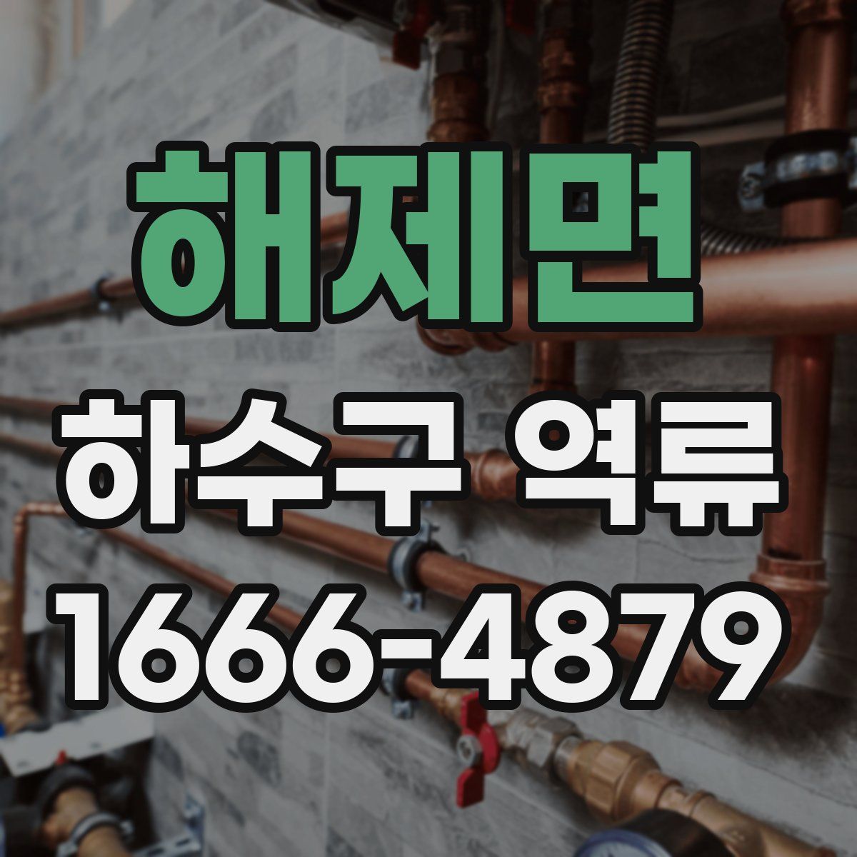 해제면 하수구 역류