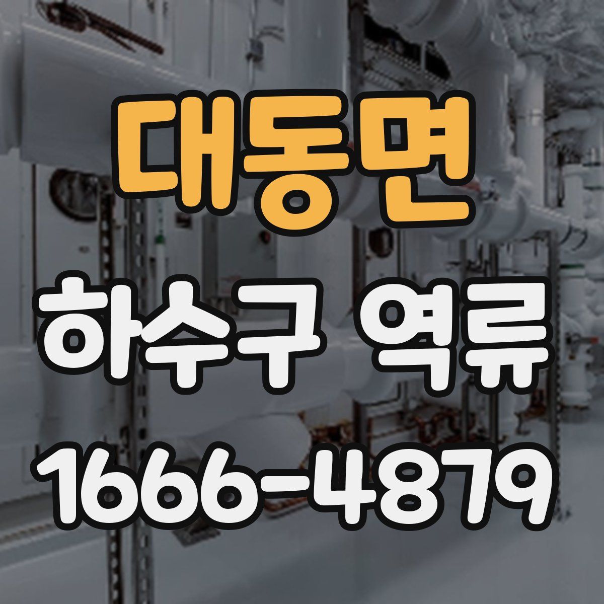 대동면 하수구 역류