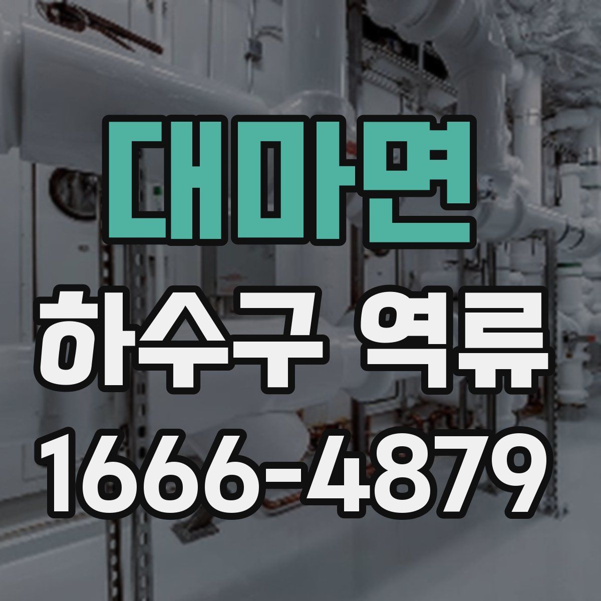 대마면 하수구 역류