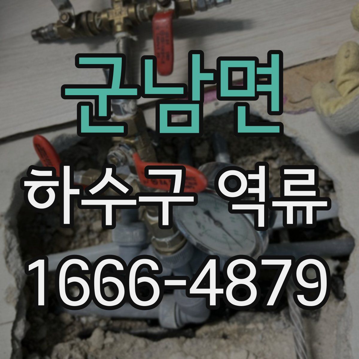 군남면 하수구 역류