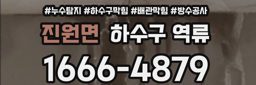 진원면 하수구 역류