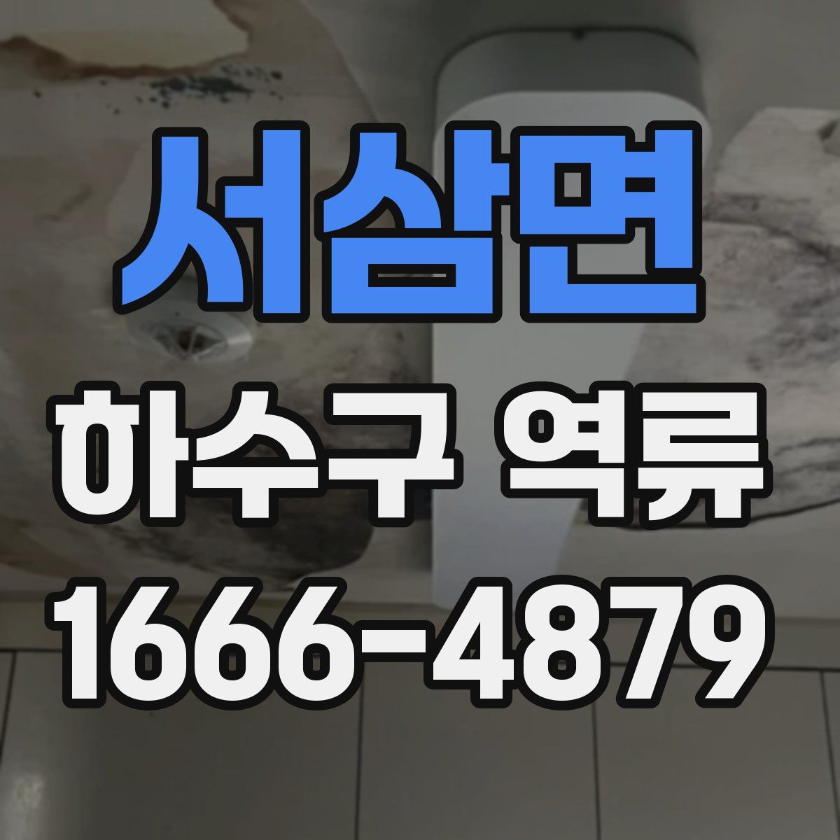 서삼면 하수구 역류