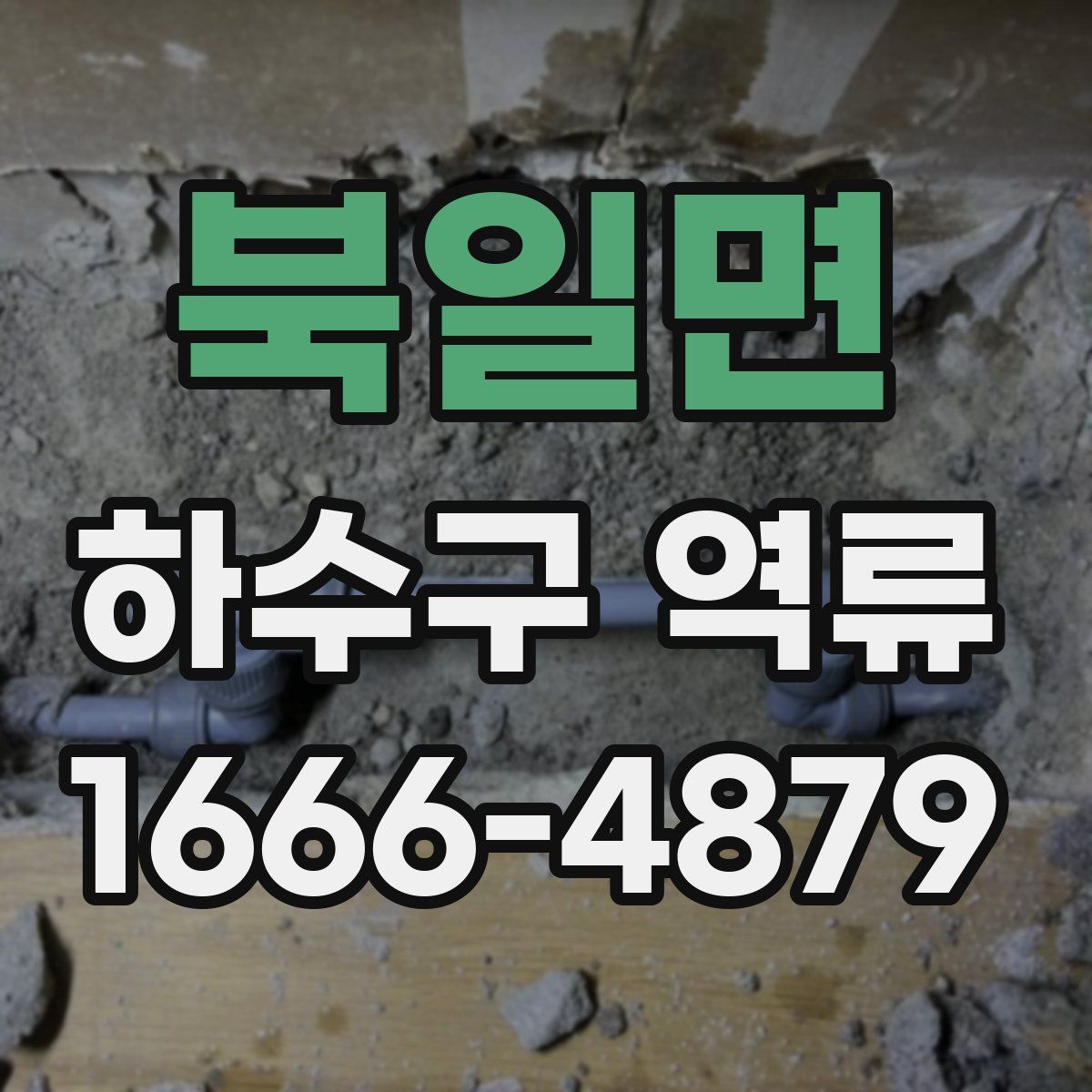 북일면 하수구 역류