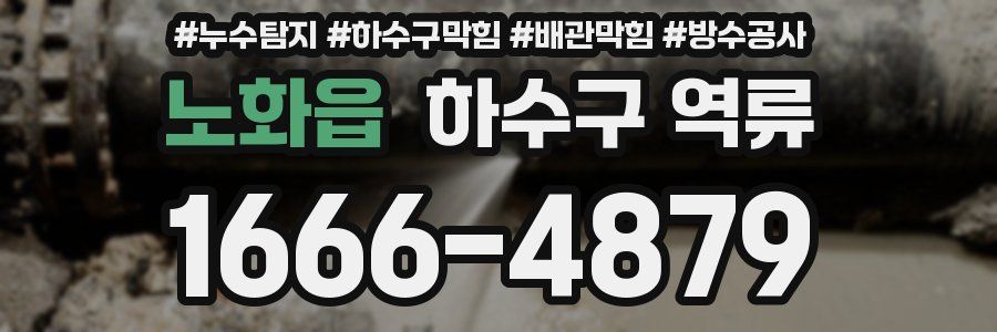 노화읍 하수구 역류