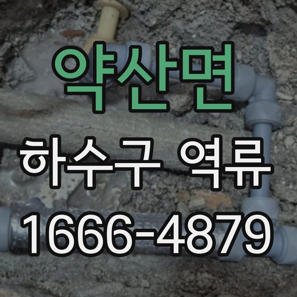 약산면 하수구 역류