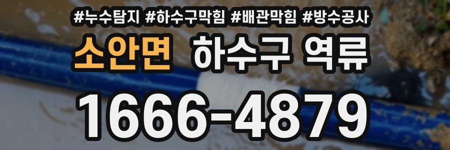 소안면 하수구 역류