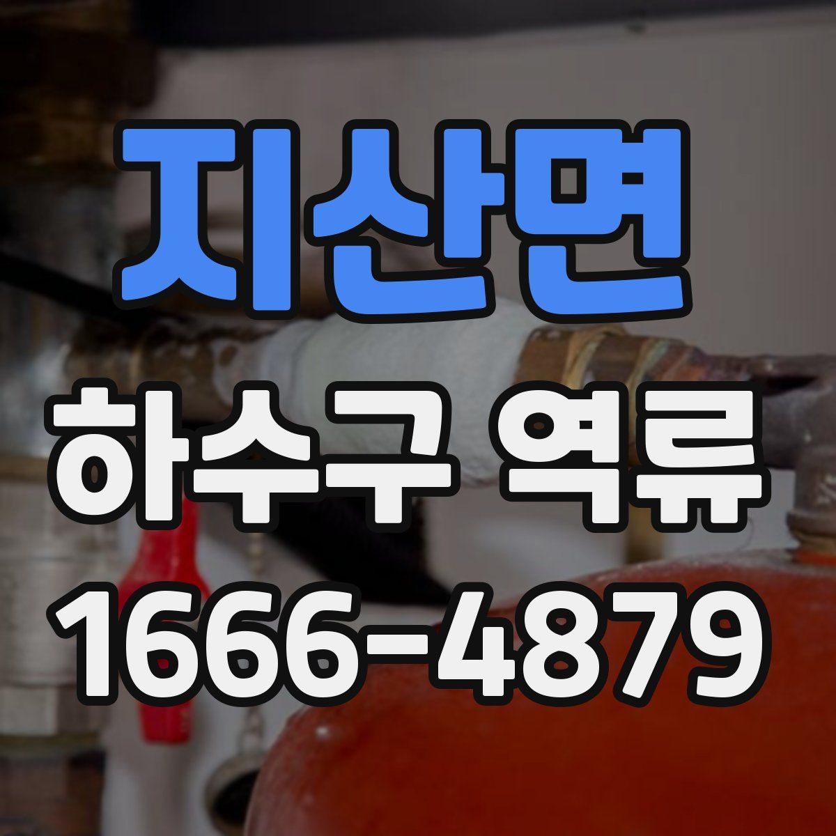 지산면 하수구 역류