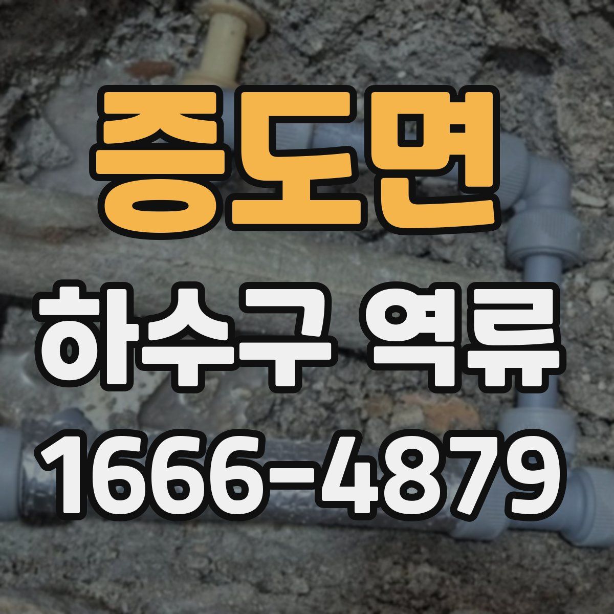 증도면 하수구 역류