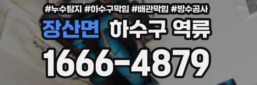 장산면 하수구 역류