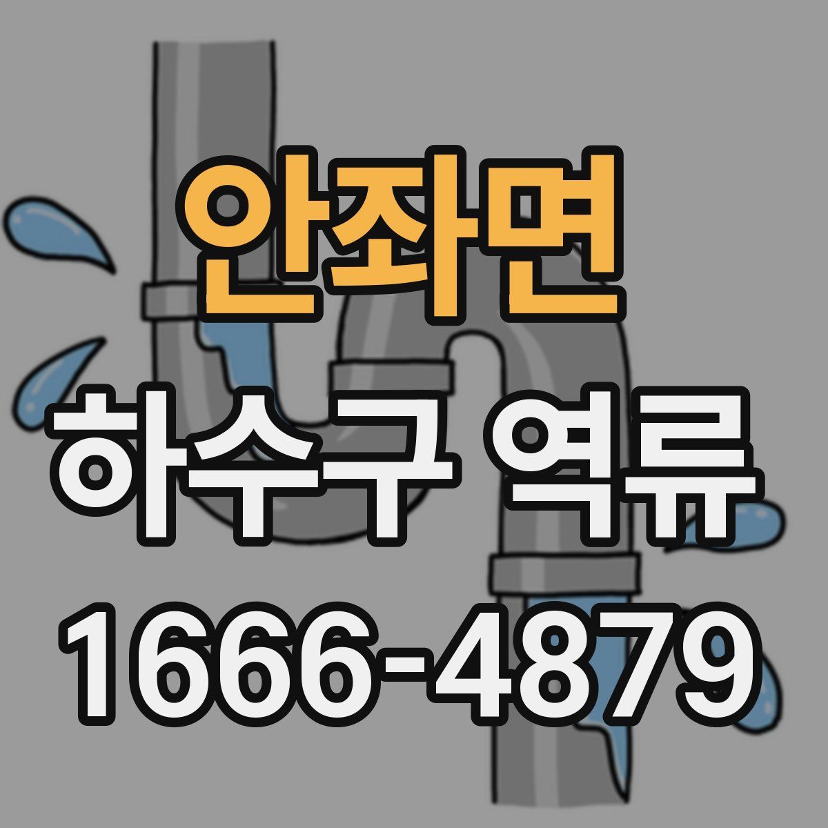 안좌면 하수구 역류