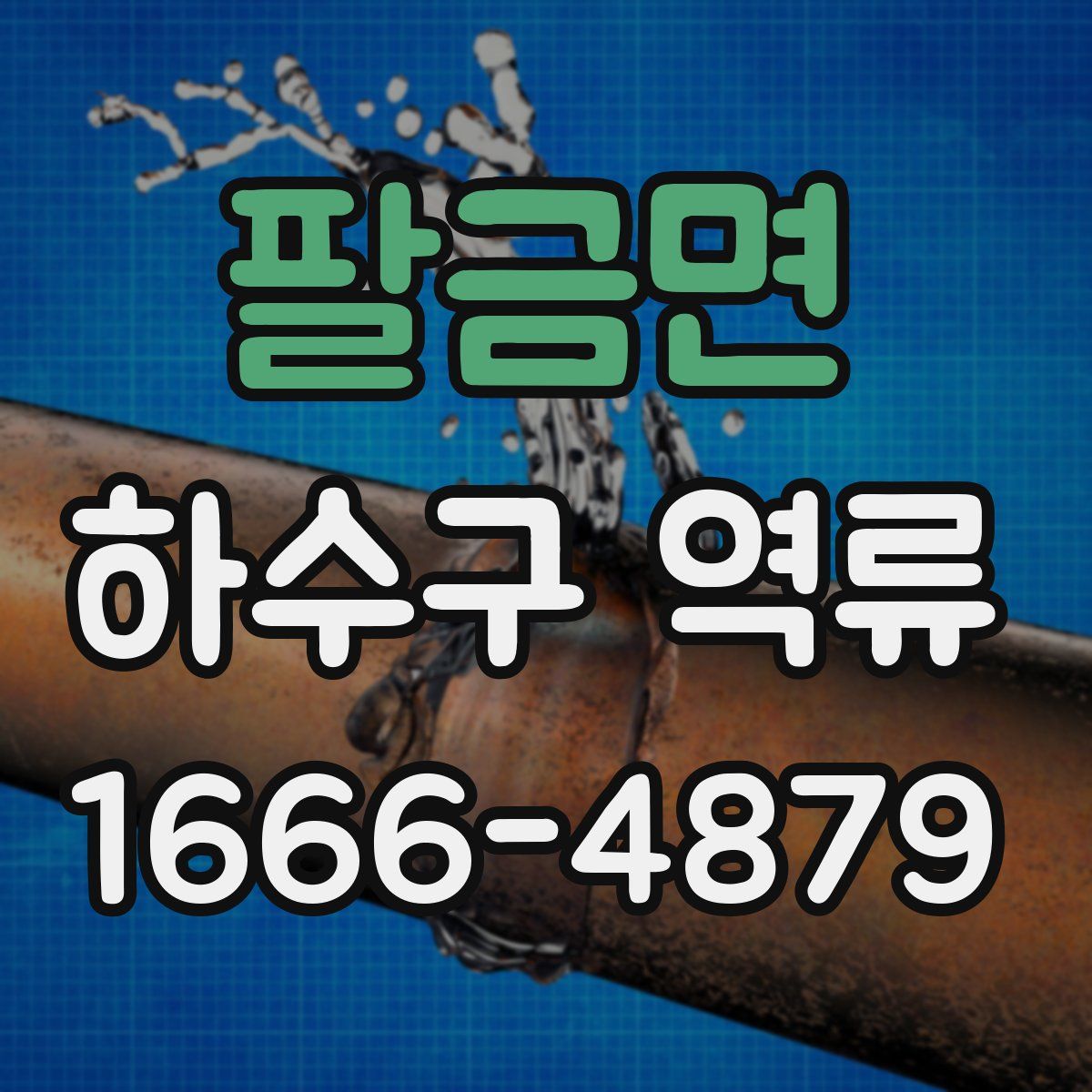 팔금면 하수구 역류
