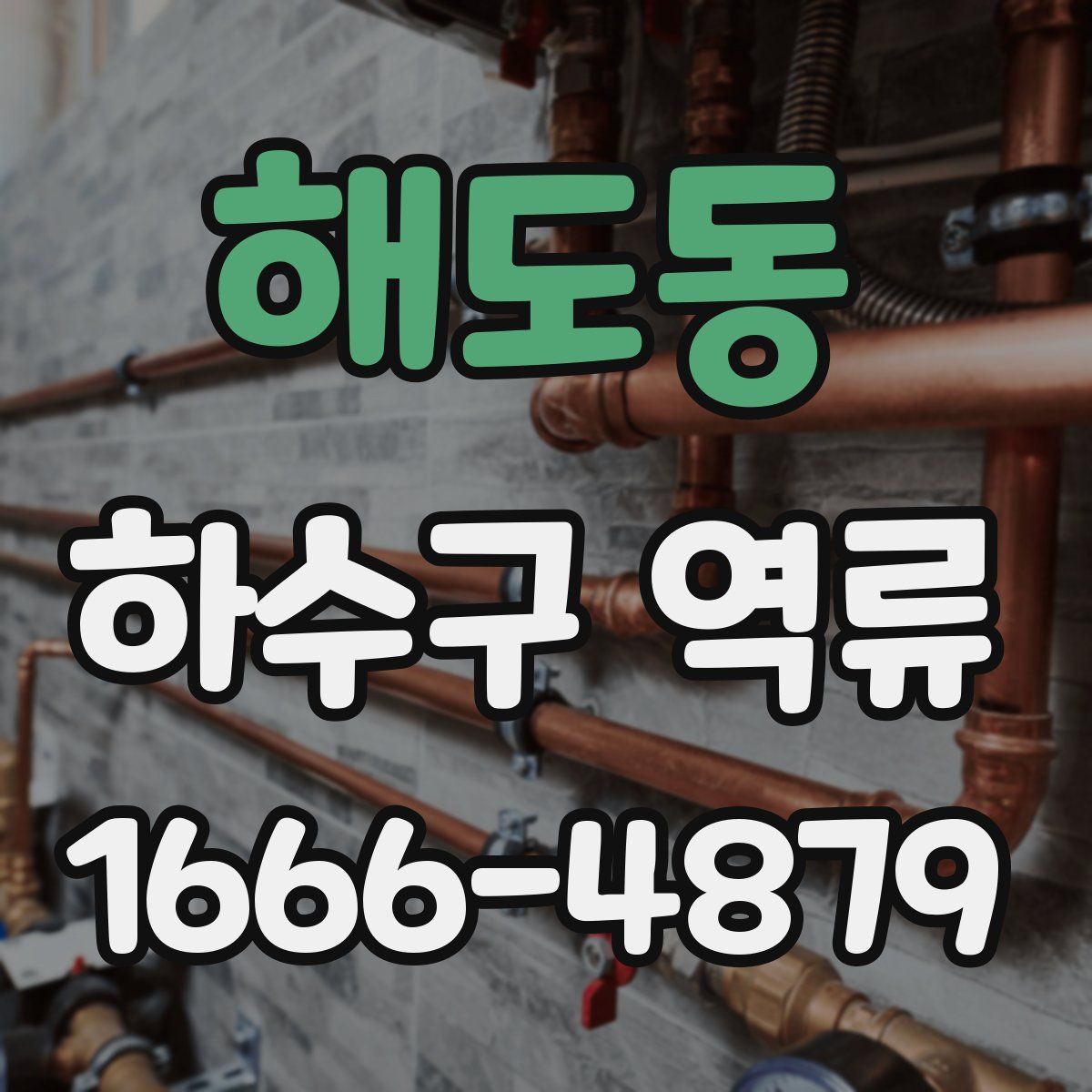 해도동 하수구 역류