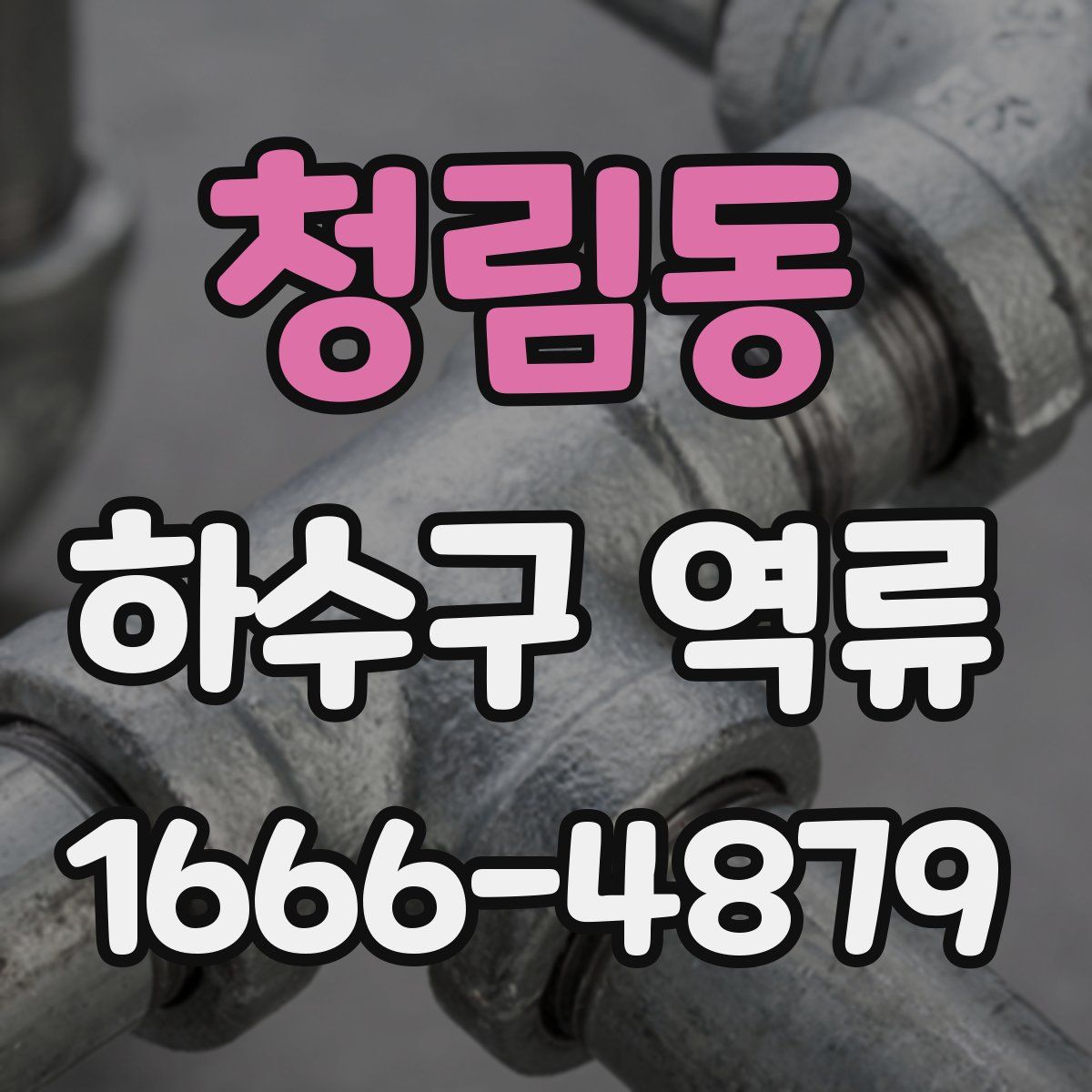 청림동 하수구 역류