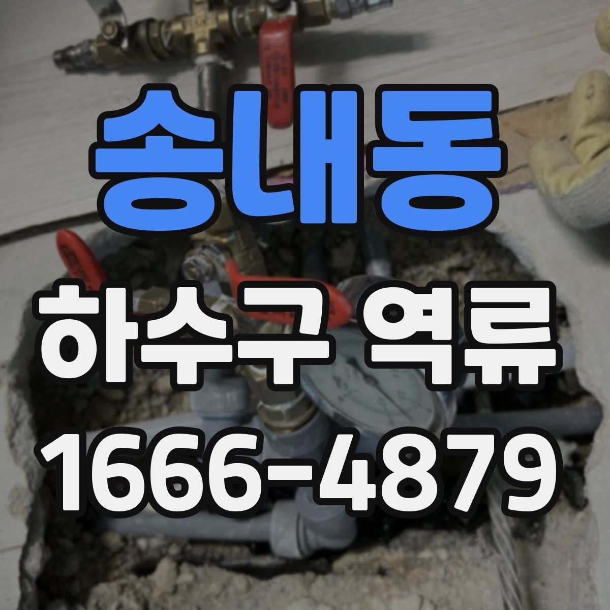 송내동 하수구 역류