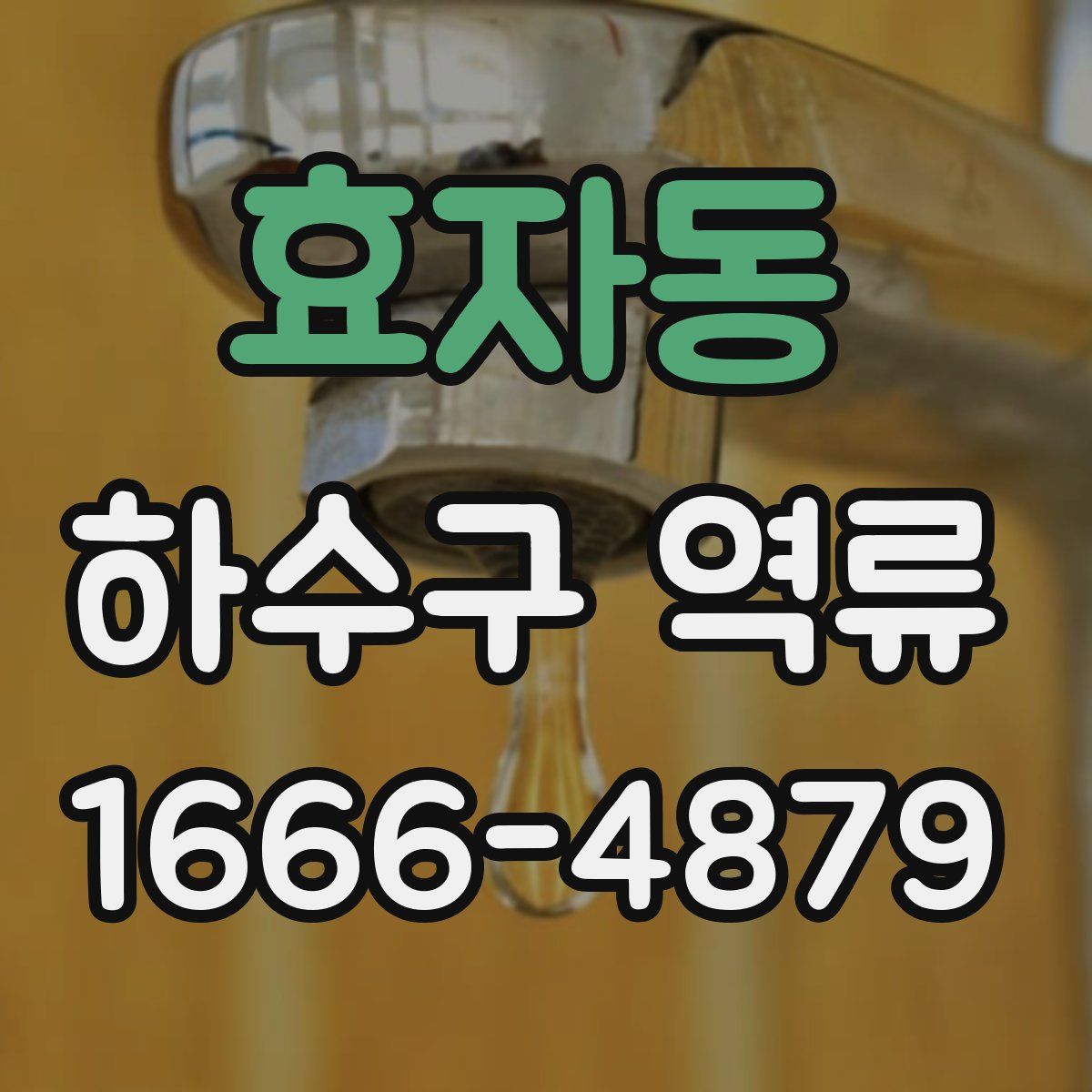 효자동 하수구 역류