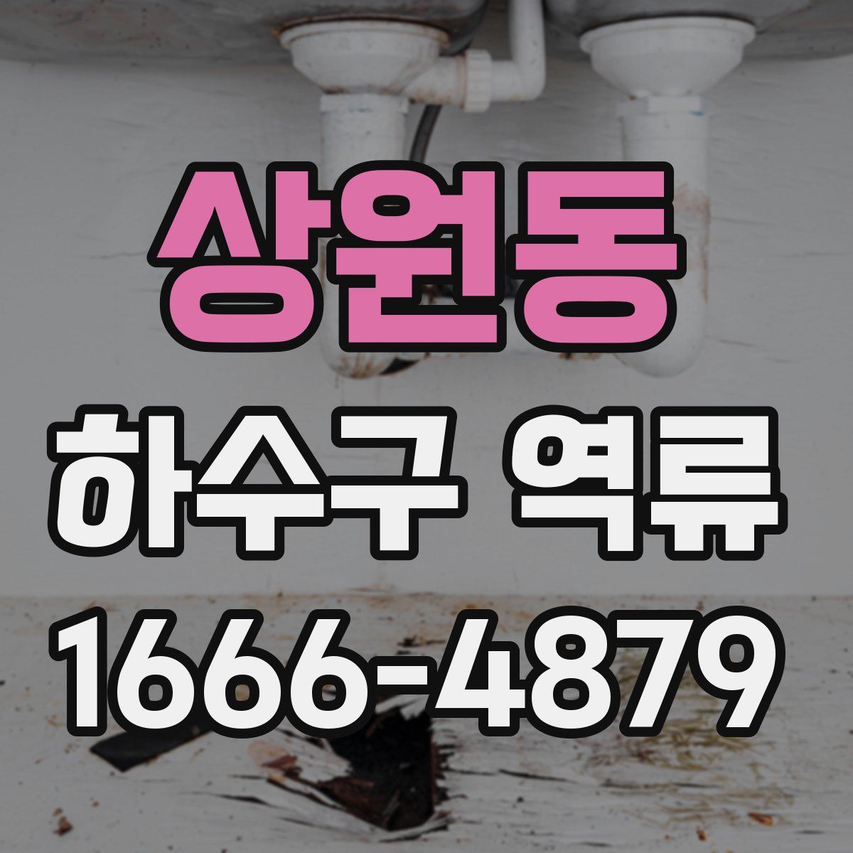 상원동 하수구 역류