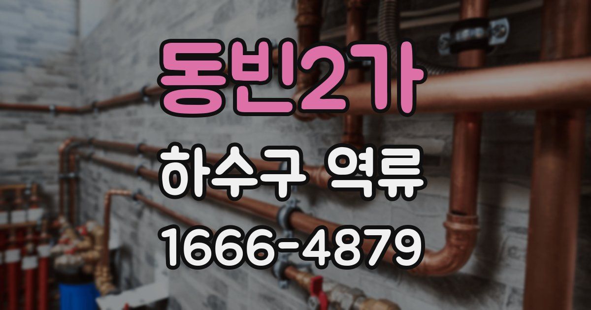 동빈2가 하수구 역류