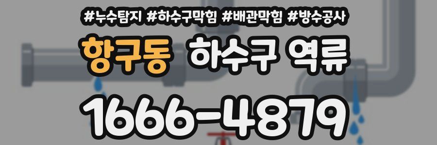 항구동 하수구 역류