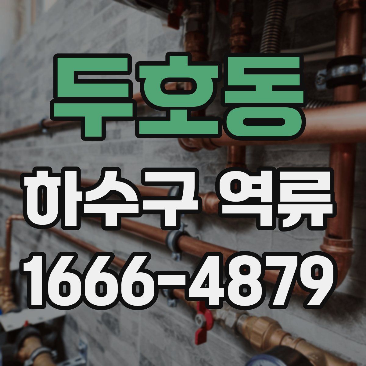 두호동 하수구 역류