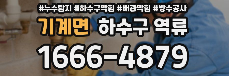 기계면 하수구 역류