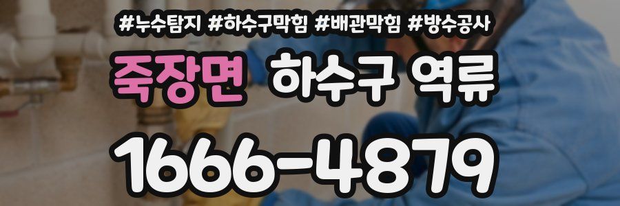 죽장면 하수구 역류